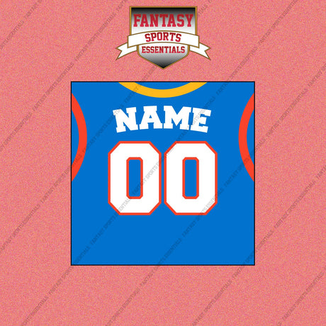 Oklahoma City Thunder Personalized Current Home Jersey Wall Art Prints