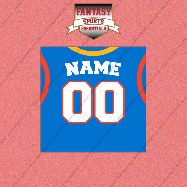 Oklahoma City Thunder Personalized Current Home Jersey Wall Art Prints