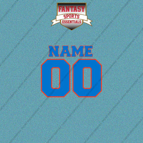 Oklahoma City Thunder Personalized Current Name and Number Car Decals