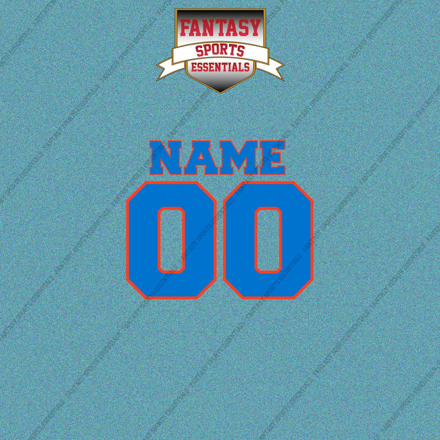 Oklahoma City Thunder Personalized Current Name and Number Car Decals