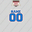 Oklahoma City Thunder Personalized Current Name and Number Glossy Stickers