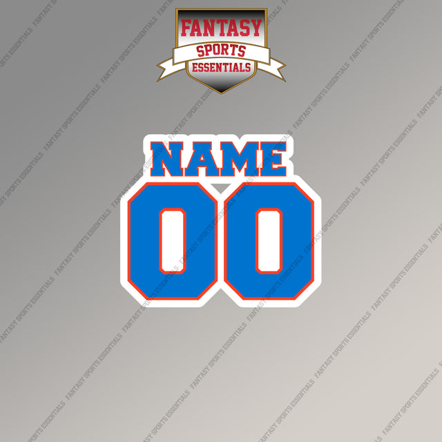 Oklahoma City Thunder Personalized Current Name and Number Magnets