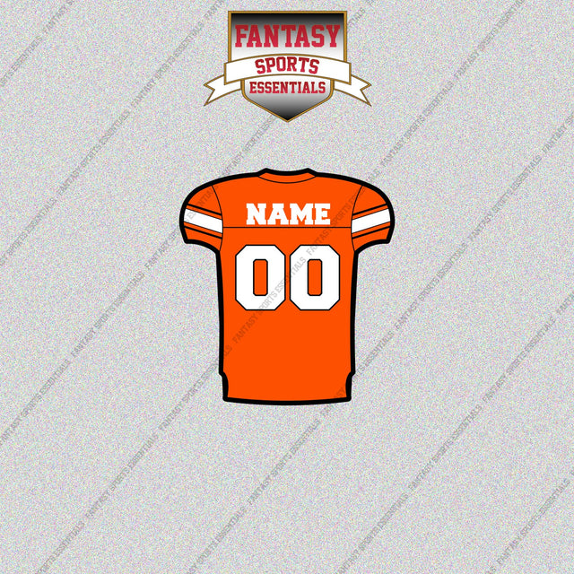 Oklahoma State Cowboys Football Personalized Home Jersey Glossy Stickers