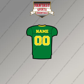 Oregon Ducks Football Personalized Current Home Jersey Magnets