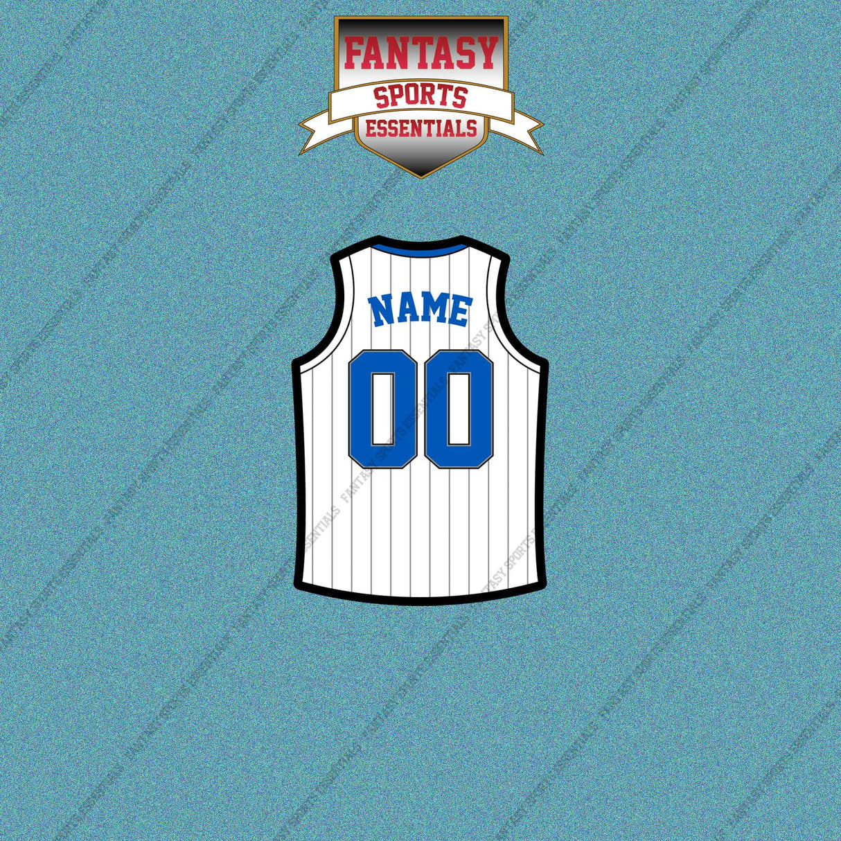 Orlando Magic Personalized Current Away Jersey Car Decals