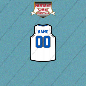 Orlando Magic Personalized Current Away Jersey Car Decals