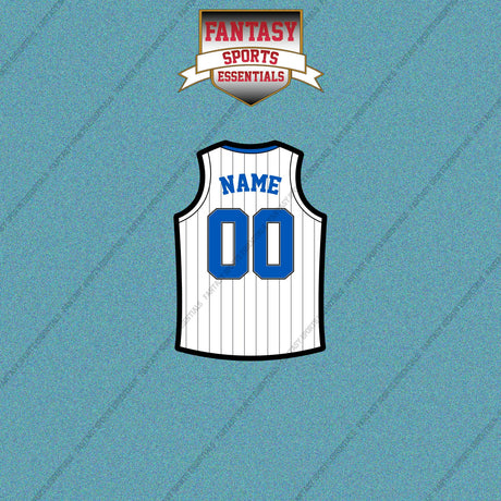 Orlando Magic Personalized Current Away Jersey Car Decals