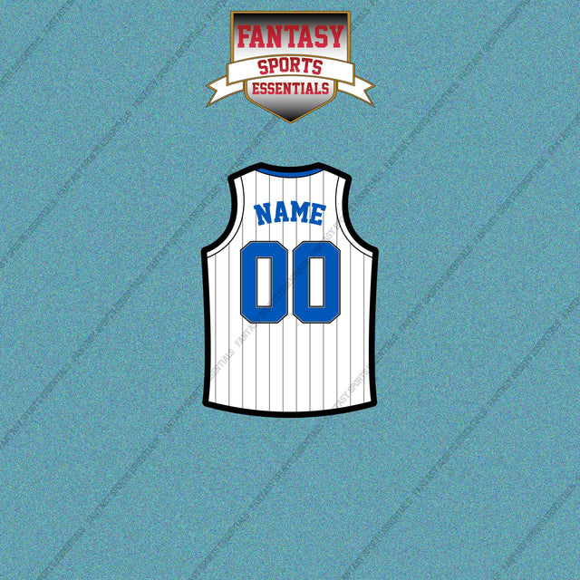 Orlando Magic Personalized Current Away Jersey Car Decals