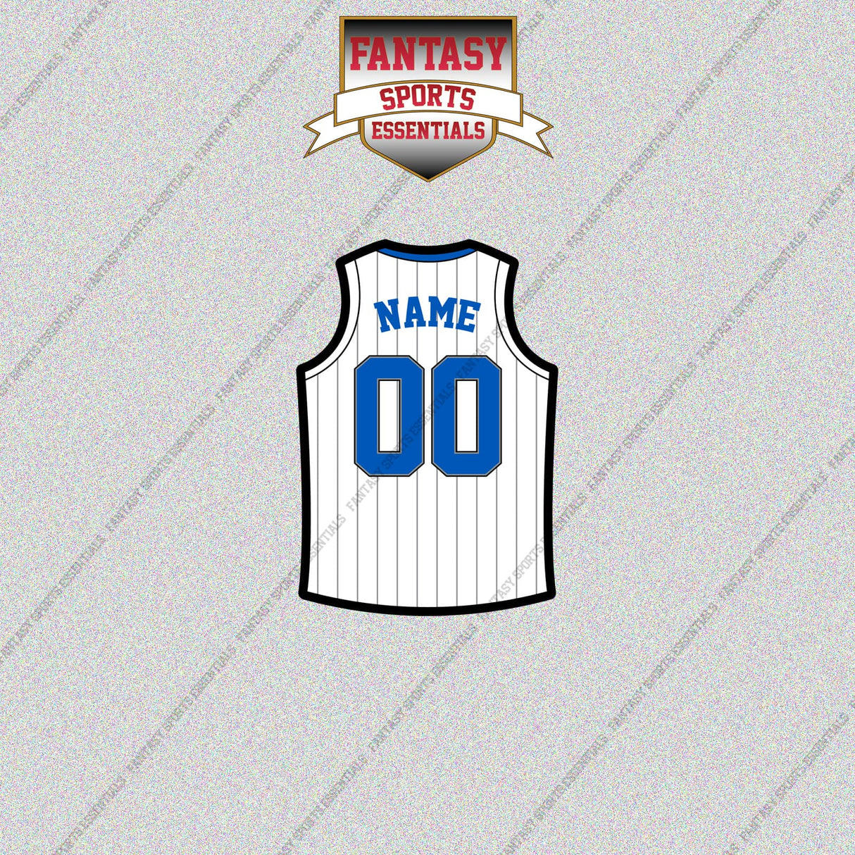 Orlando Magic Personalized Current Away Jersey Glossy Stickers