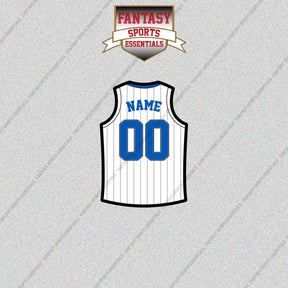 Orlando Magic Personalized Current Away Jersey Glossy Stickers