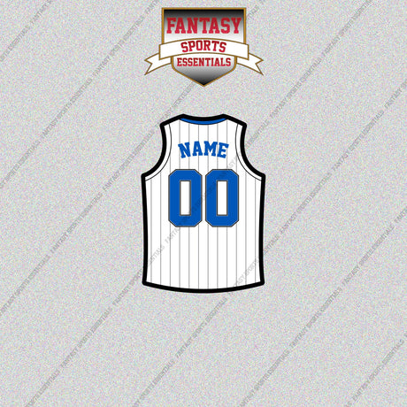 Orlando Magic Personalized Current Away Jersey Glossy Stickers