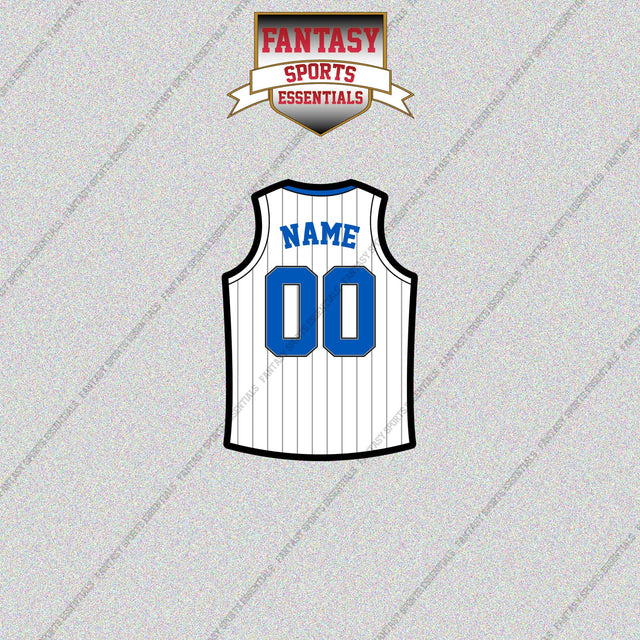 Orlando Magic Personalized Current Away Jersey Glossy Stickers