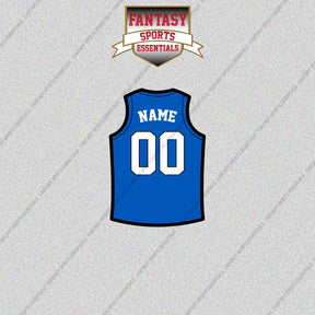 Orlando Magic Personalized Current Home Jersey Glossy Stickers