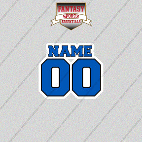 Orlando Magic Personalized Current Name and Number Glossy Stickers