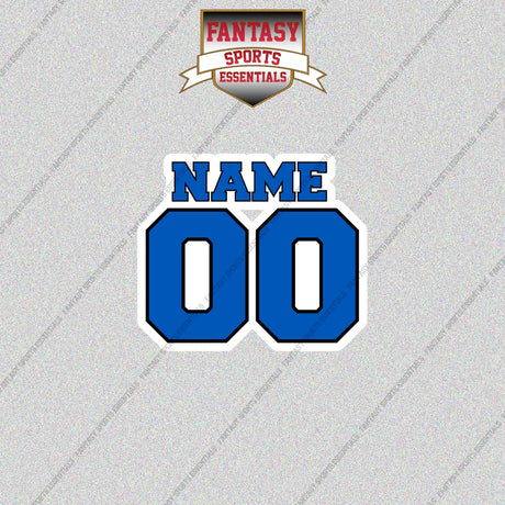 Orlando Magic Personalized Current Name and Number Glossy Stickers