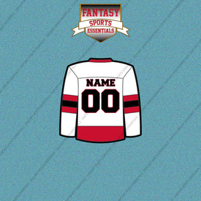 Ottawa Senators Personalized Current Away Jersey Car Decals