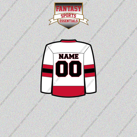 Ottawa Senators Personalized Current Away Jersey Glossy Stickers