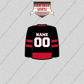 Ottawa Senators Personalized Current Home Jersey Glossy Stickers