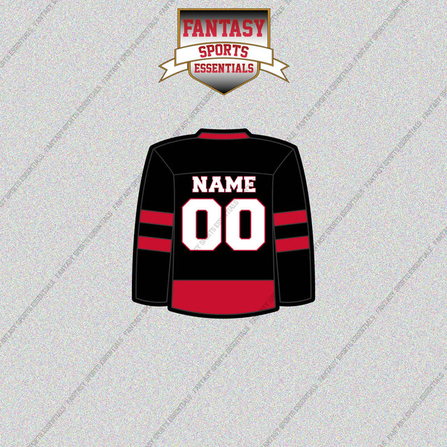 Ottawa Senators Personalized Current Home Jersey Glossy Stickers