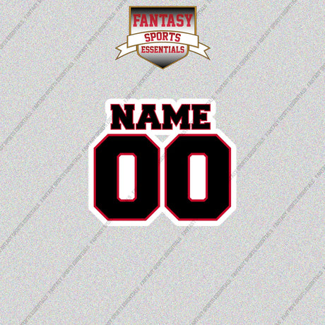 Ottawa Senators Personalized Current Name and Number Glossy Stickers
