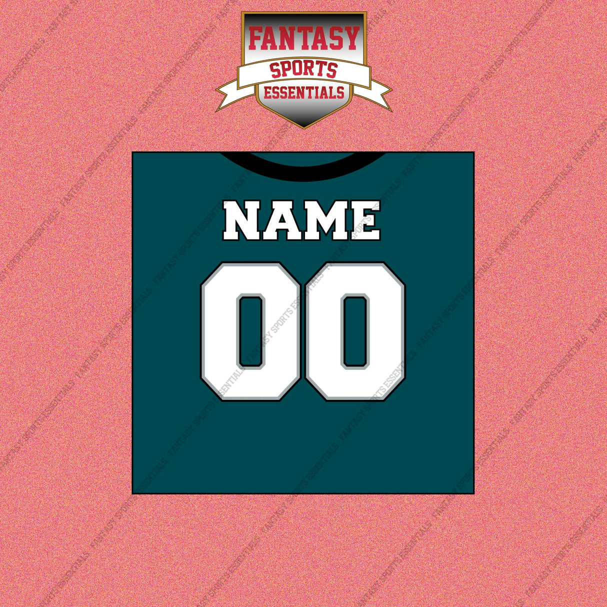 Philadelphia Eagles Personalized Current Home Jersey Wall Art Prints (Enter Your Name and Number)