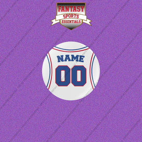 Philadelphia 76ers Personalized Current Away Jersey Buttons