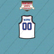 Philadelphia 76ers Personalized Current Away Jersey Car Decals