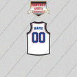Philadelphia 76ers Personalized Current Away Jersey Glossy Stickers