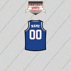 Philadelphia 76ers Personalized Current Home Jersey Glossy Stickers