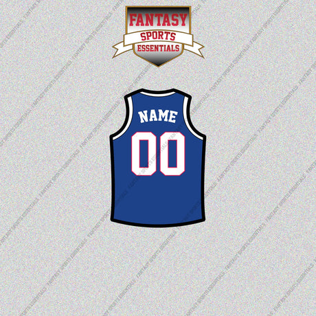 Philadelphia 76ers Personalized Current Home Jersey Glossy Stickers