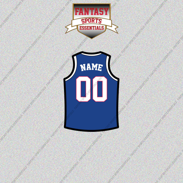 Philadelphia 76ers Personalized Current Home Jersey Glossy Stickers