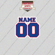 Philadelphia 76ers Personalized Current Name and Number Glossy Stickers