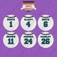 Philadelphia Eagles 2025 Away Jersey Button Pins (Choose Your Player) Page 1