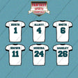 Philadelphia Eagles 2025 Away Jersey Car Decals (Choose Your Player) Page 1