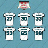 Philadelphia Eagles 2025 Away Jersey Car Decals (Choose Your Player) Page 2