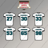 Philadelphia Eagles 2025 Away Jersey Magnets (Choose Your Player) Page 2