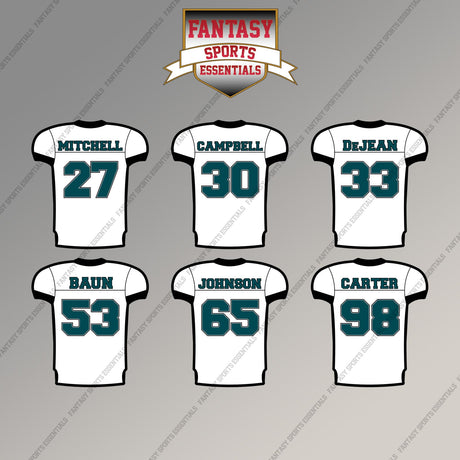 Philadelphia Eagles 2025 Away Jersey Magnets (Choose Your Player) Page 2