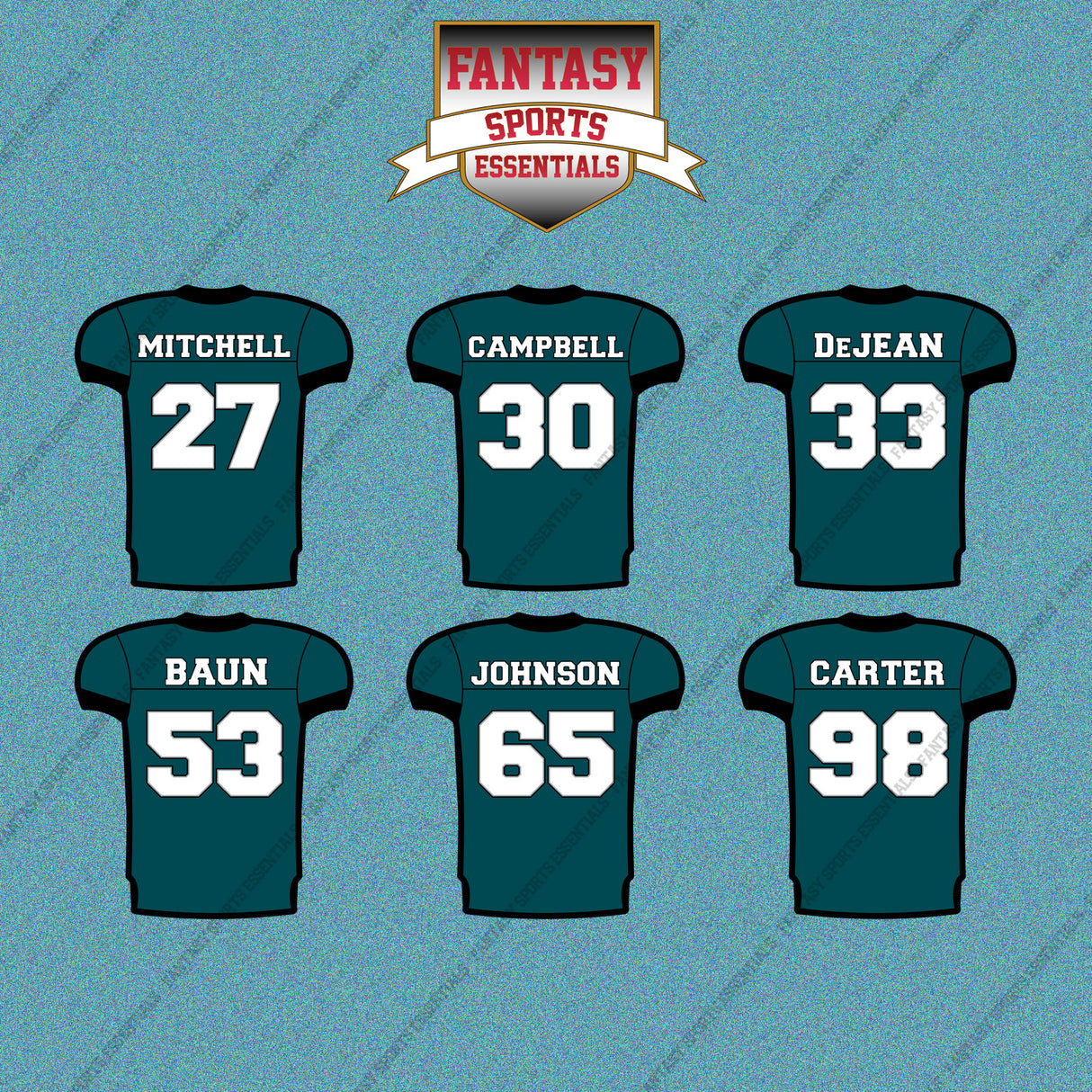 Philadelphia Eagles 2025 Home Jersey Car Decals (Choose Your Player) Page 2