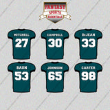 Philadelphia Eagles 2025 Home Jersey Glossy Stickers (Choose Your Player) Page 2