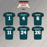 Philadelphia Eagles 2025 Home Jersey Magnets (Choose Your Player) Page 1