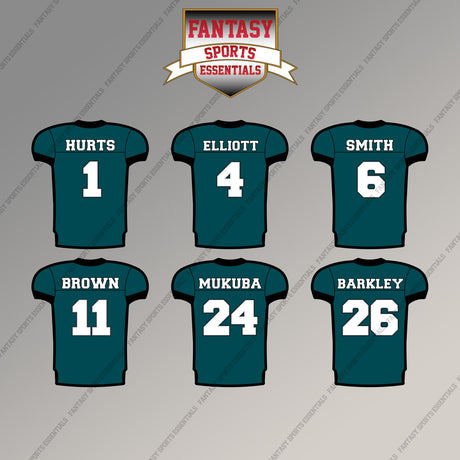 Philadelphia Eagles 2025 Home Jersey Magnets (Choose Your Player) Page 1