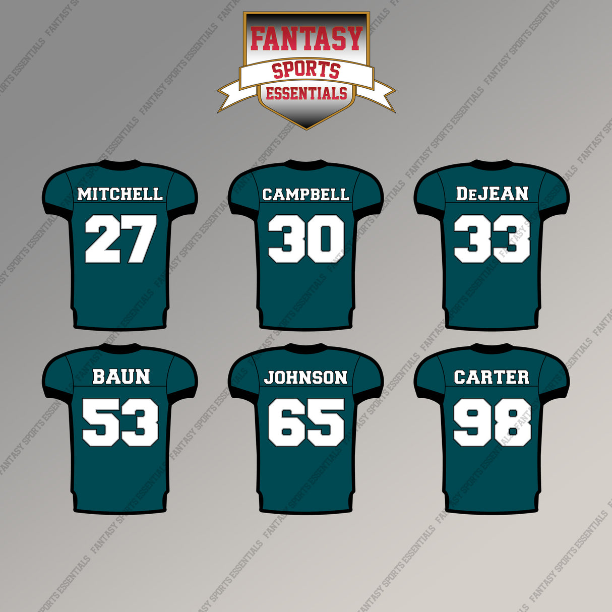Philadelphia Eagles 2025 Home Jersey Magnets (Choose Your Player) Page 2