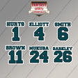 Philadelphia Eagles 2025 Name and Number Magnets (Choose Your Player) Page 1