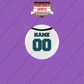 Philadelphia Eagles Personalized Current Away Jersey Buttons
