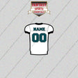 Philadelphia Eagles Personalized Current Away Jersey Glossy Stickers