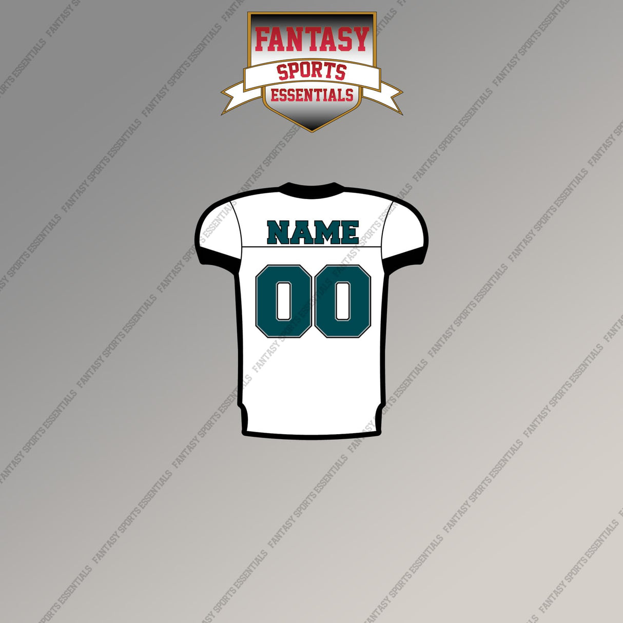 Philadelphia Eagles Personalized Current Away Jersey Magnets
