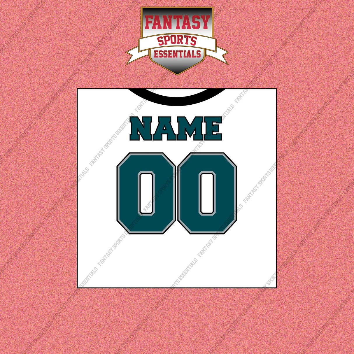 Philadelphia Eagles Personalized Current Away Jersey Wall Art Prints