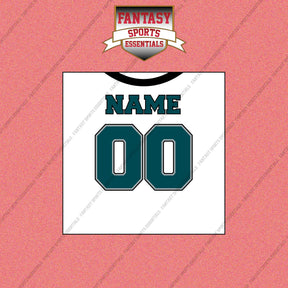 Philadelphia Eagles Personalized Current Away Jersey Wall Art Prints