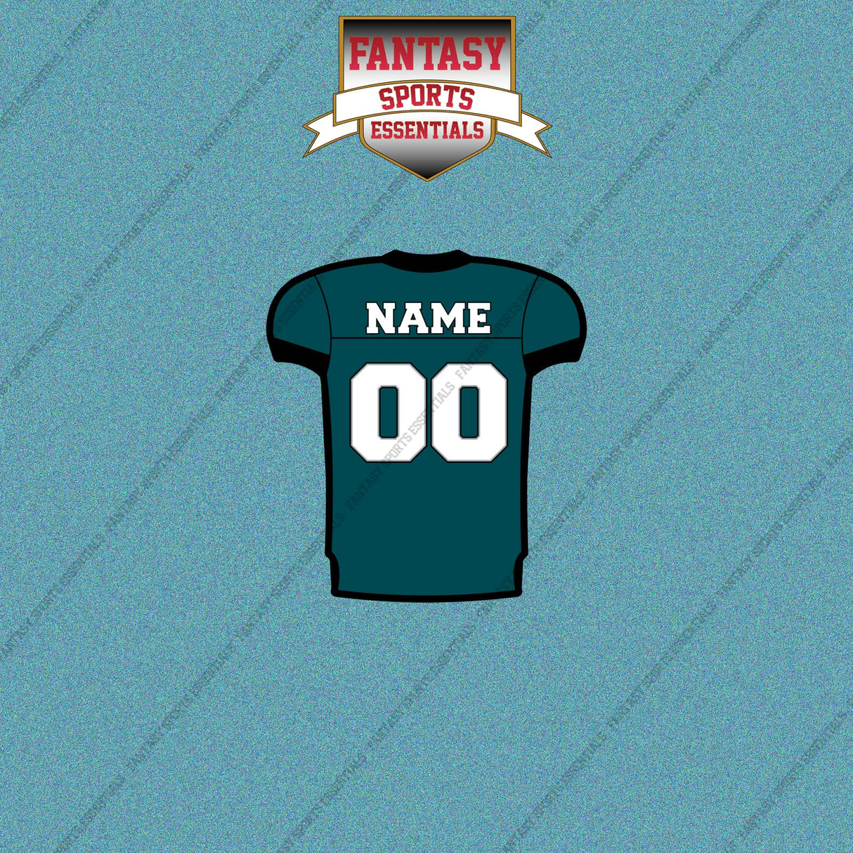 Philadelphia Eagles Personalized Current Home Jersey Car Decals