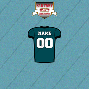 Philadelphia Eagles Personalized Current Home Jersey Car Decals